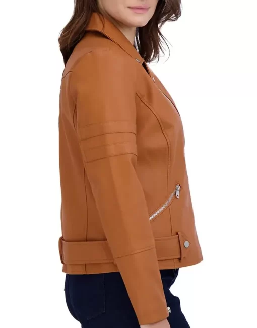womens-brown-faux-leather-motorcycle-jacket
