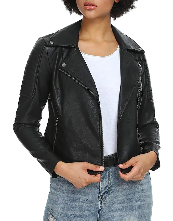 Women’s Vegan Black Faux Leather Jacket 1 womens-vegan-black-faux-leather-jacket