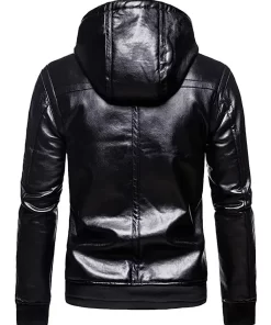 mens-black-faux-leather-motorcycle-jacket