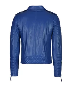 mens-blue-biker-faux-leather-jacket