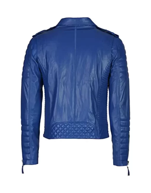 mens-blue-biker-faux-leather-jacket