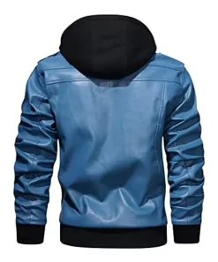 mens-blue-faux-leather-jacket-with-removable-hood