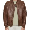 mens-brown-faux-leather-varsity-bomber-jacket