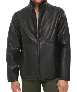 mens-cafe-racer-dark-brown-faux-leather-jacket