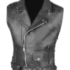 mens-classic-side-laces-black-faux-leather-vest