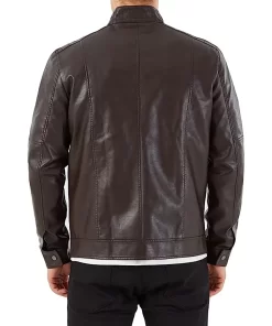 mens-coffee-brown-faux-leather-jacket