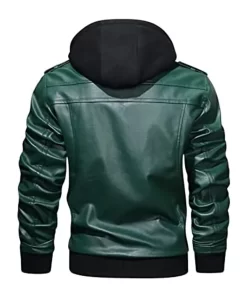 mens-green-faux-leather-jacket-with-removable-hood