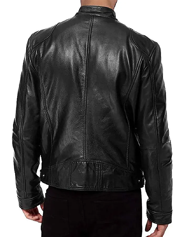 Men's Long Sleeve Black Faux Leather Jacket 4 mens-long-sleeve-black-faux-leather-jacket