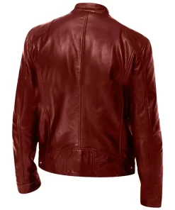 mens-long-sleeve-maroon-faux-leather-jacket