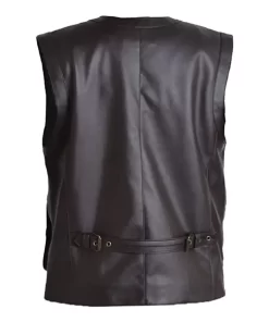 mens-multi-pocket-brown-faux-leather-vest