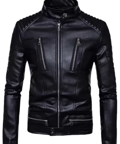 mens-slim-fit-black-faux-leather-jacket