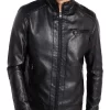 mens-stand-collar-black-faux-leather-jacket