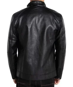 mens-stand-collar-black-faux-leather-jacket