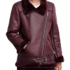 womens-burgundy-faux-leather-shearling-jacket