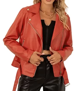 womens-classic-orange-faux-leather-moto-jacket
