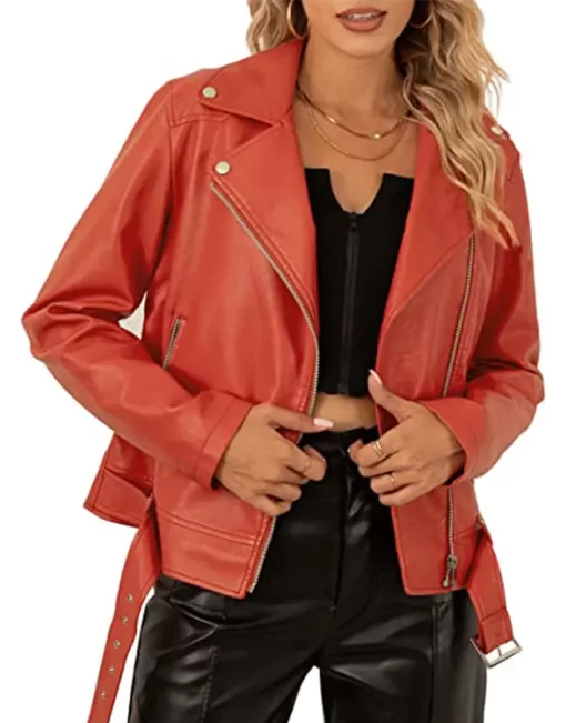 womens-classic-orange-faux-leather-moto-jacket