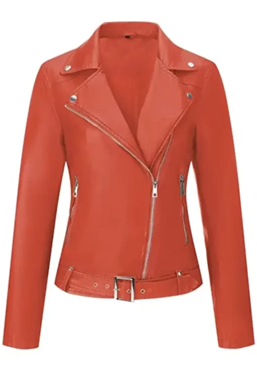 womens-classic-orange-faux-leather-moto-jacket