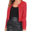 womens-cropped-red-faux-leather-jacket