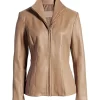 womens-long-sleeve-light-brown-faux-leather-jacket