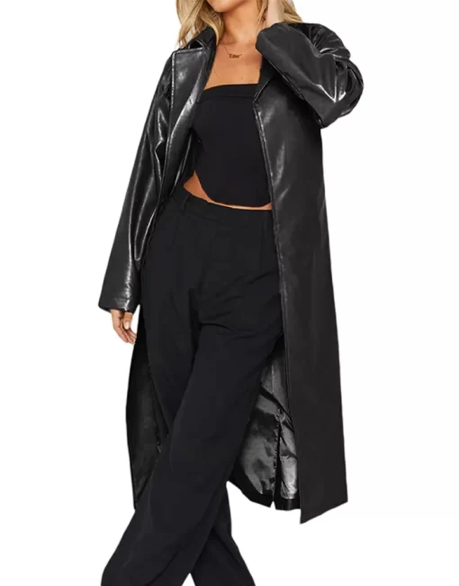 womens-open-front-black-faux-leather-coat