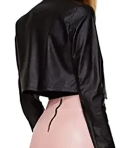 womens-open-front-black-faux-leather-jacket