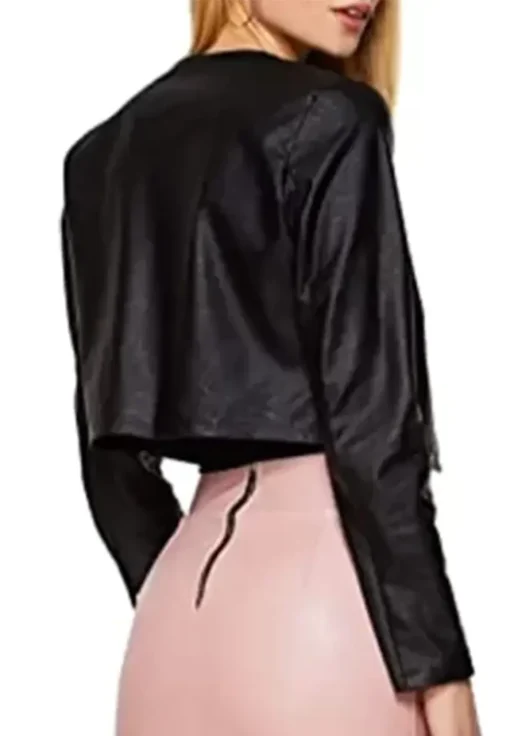 womens-open-front-black-faux-leather-jacket