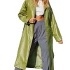 womens-open-front-green-faux-leather-coat