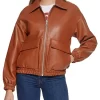 womens-oversized-brown-faux-leather-bomber-jacket