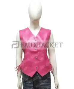 womens-pink-faux-leather-biker-vest