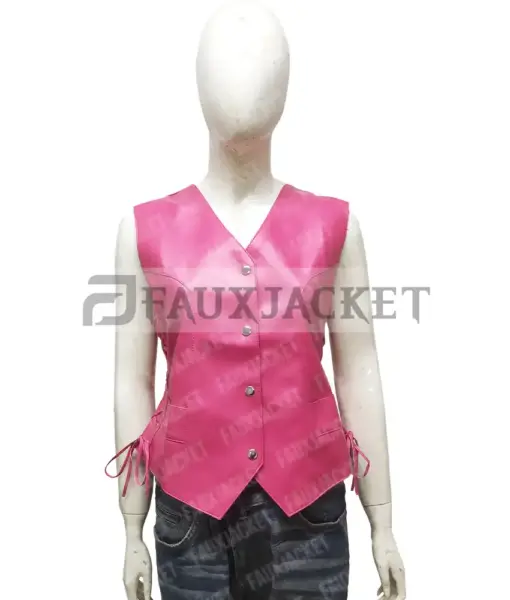 womens-pink-faux-leather-biker-vest