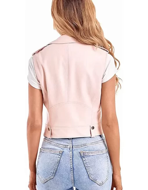 womens-pink-faux-leather-moto-vest