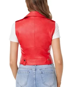 womens-red-faux-leather-moto-vest