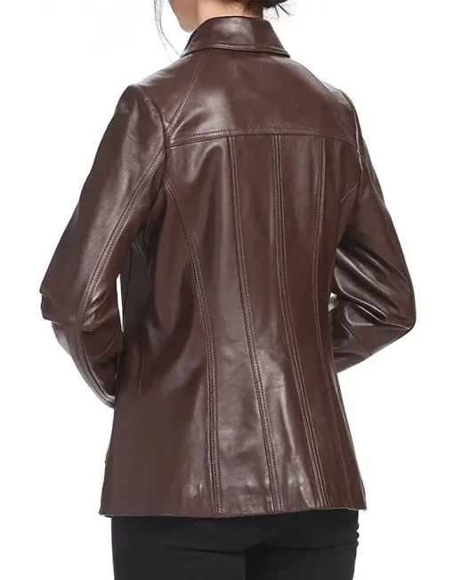 womens-shirt-collar-brown-faux-leather-jacket