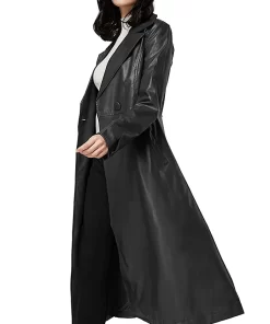 womens-single-breasted-black-faux-leather-coat