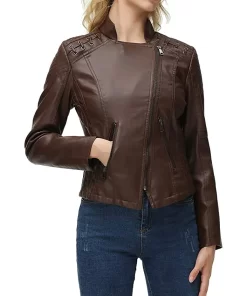 womens-string-quilted-shoulder-brown-faux-leather-jacket
