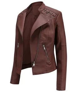 womens-string-quilted-shoulder-brown-faux-leather-jacket