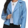 womens-vegan-blue-faux-leather-jacket