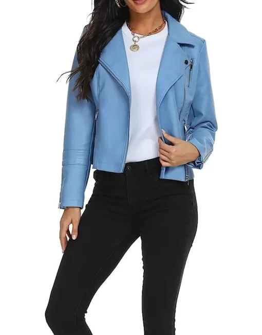 womens-vegan-blue-faux-leather-jacket