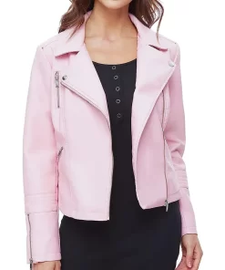 womens-vegan-pink-faux-leather-jacket