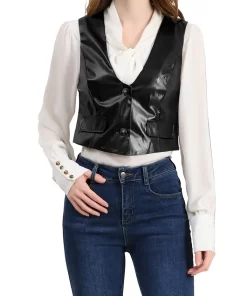 womens-versatile-racerback-black-faux-leather-vest
