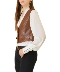 womens-versatile-racerback-brown-faux-leather-vest