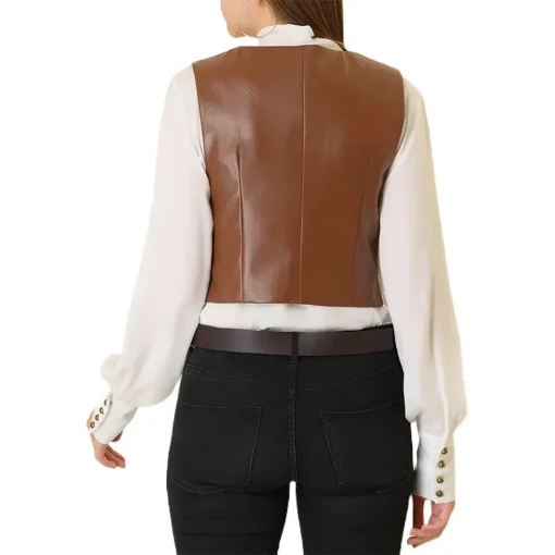womens-versatile-racerback-brown-faux-leather-vest