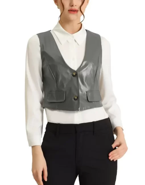 womens-versatile-racerback-gray-faux-leather-vest