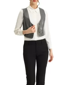 womens-versatile-racerback-gray-faux-leather-vest