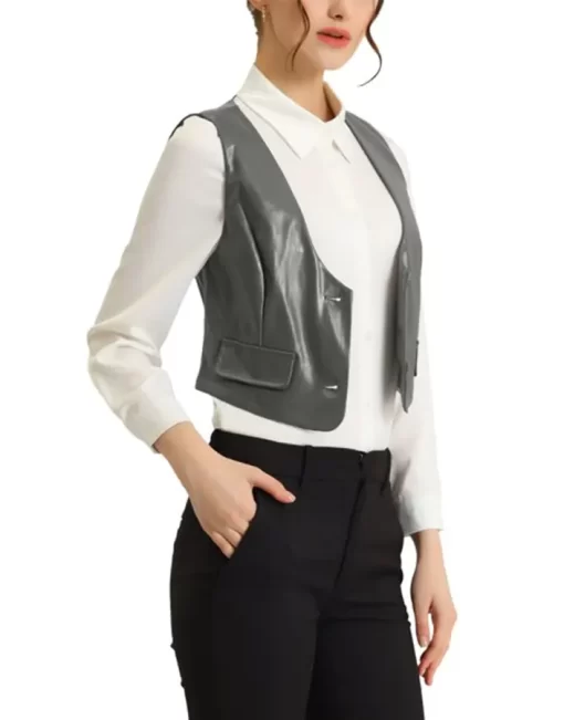 womens-versatile-racerback-gray-faux-leather-vest