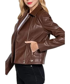 brown-faux-leather-biker-jacket-for-women