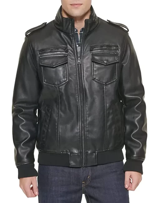 mens-aviator-black-faux-leather-sherpa-jacket