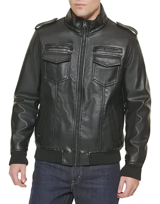 mens-aviator-black-faux-leather-sherpa-jacket