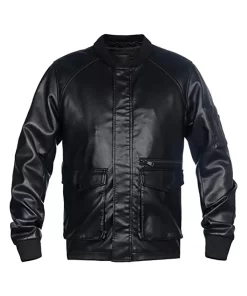 mens-black-faux-leather-bomber-jacket-with-removable-hood