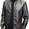 mens-black-faux-leather-slim-fit-bomber-jacket